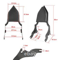 Backrest Sissy Bar For Harley Touring Street Road Electra Glide Road King 09-21