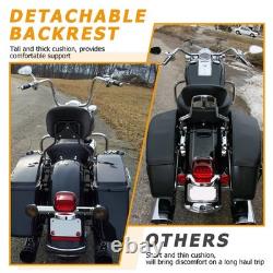 Backrest Sissy Bar & Luggage Rack For Harley Touring Road King Street Glide 09+