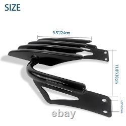 Backrest Sissy Bar Luggage Rack for Harley Road King Street Glide Touring 97-08