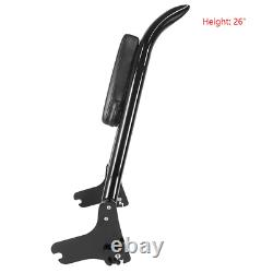 Backrest Sissy Bar Luggage Rack for Harley Road King Street Glide Touring 97-08
