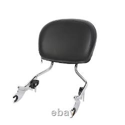 Backrest Sissy Bar Stealth Rack For 09-24 Harley Touring Road King Street Glide