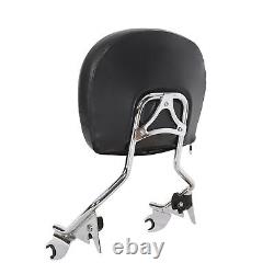 Backrest Sissy Bar Stealth Rack For 09-24 Harley Touring Road King Street Glide