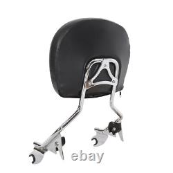 Backrest Sissy Bar &Stealth Rack For 2009-2025 Harley Road King Street Glide