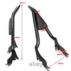 Backrest Sissy Bar for Harley Touring Road King Street Electra Glide 2009-2020