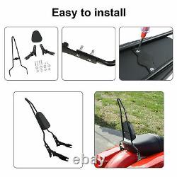 Backrest Sissy Bar withPad Compatible with Touring Road King Street Glide 2009+