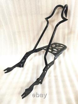 Backrest Tall Sissy Bar 4 Harley Touring Road King Street Electra 2009-2025 Rack