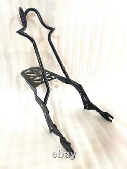 Backrest Tall Sissy Bar 4 Harley Touring Road King Street Electra 2009-2025 Rack
