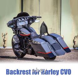 Black 16 Backrest Sissy Bar For Harley CVO Road Glide Street Touring Road King