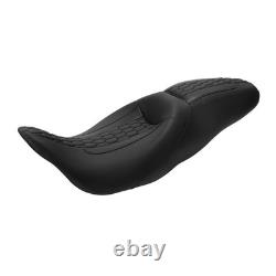Black 2-Up Seat for Road King Street Glide Electra Glide Road Glide 2009-2023