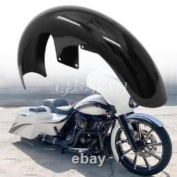 Black 21 Wrap Front Fender For Harley Touring Street Glide Road Glide Road King