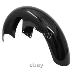 Black 21 Wrap Front Fender For Harley Touring Street Glide Road Glide Road King