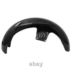 Black 21 Wrap Front Fender For Harley Touring Street Glide Road Glide Road King