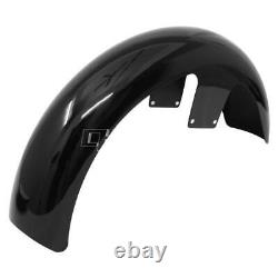 Black 21 Wrap Front Fender For Harley Touring Street Glide Road Glide Road King