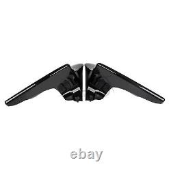 Black 4 Stretched Side Covers For Harley Street Road Electra Glide Road King