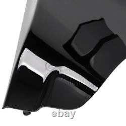 Black 4 Stretched Side Covers For Harley Street Road Electra Glide Road King