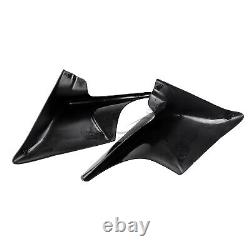 Black 4 Stretched Side Covers For Harley Street Road Electra Glide Road King