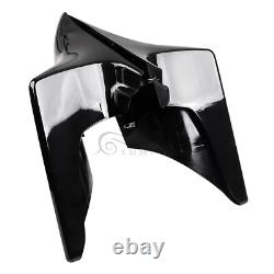 Black 4 Stretched Side Covers For Harley Street Road Electra Glide Road King