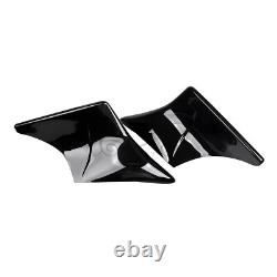 Black 4 Stretched Side Covers For Harley Street Road Electra Glide Road King