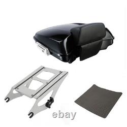 Black 5.5 Razor Trunk Rack Road King Street Glide Electra Glide 2014-2025