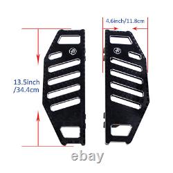Black Big Footboard Pad for Harley Road King Street Electra Glide FLHTK 1986-23