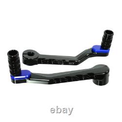 Black Blue Heel Toe Shifter Lever For Harley 97-25 Touring CVO Street Road King