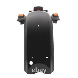 Black CVO Style Rear Fender System LED For Harley Road King Street Glide 14-Up