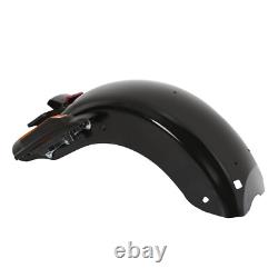 Black CVO Style Rear Fender System LED For Harley Road King Street Glide 14-Up