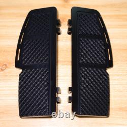Black Diamond Cut Rider Floorboards For Harley Touring Street Glide Road King