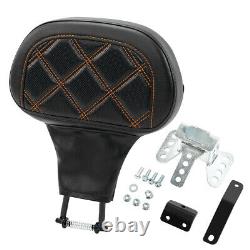 Black Driver Backrest Pad Fit For Harley Road King Electra Street Glide 88-22