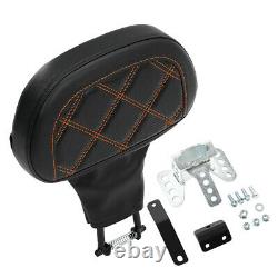 Black Driver Backrest Pad Fit For Harley Road King Electra Street Glide 88-22