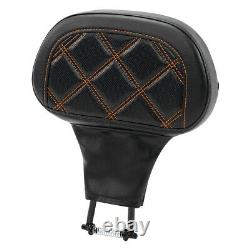 Black Driver Backrest Pad Fit For Harley Road King Electra Street Glide 88-22