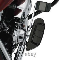 Black Driver Floorboard Fit For Harley Touring Street Road Glide King 1986-2023