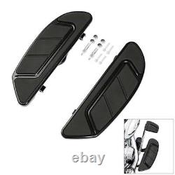 Black Driver Floorboard Fit For Harley Touring Street Road Glide King 1986-2023