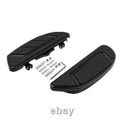 Black Driver Floorboard Fit For Harley Touring Street Road Glide King 1986-2023