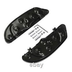 Black Driver Floorboard Fit For Harley Touring Street Road Glide King 1986-2023