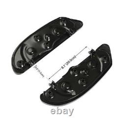 Black Driver Floorboard Fit For Harley Touring Street Road Glide King 1986-2023