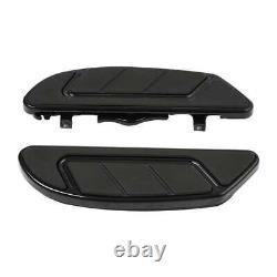 Black Driver Floorboard Fit For Harley Touring Street Road Glide King 1986-2023