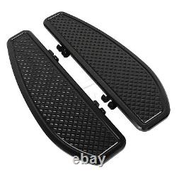 Black Driver Footboard Floorboards Fit For Harley Street Electra Glide Road King