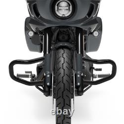 Black Engine Guard Crash Bar For Harley Touring Road King Street Glide 2014-2025