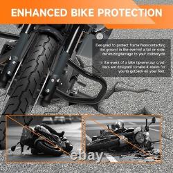 Black Engine Guard Crash Bar For Harley Touring Road King Street Glide 2014-2025