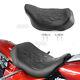 Black Fire Solo Seat For Harley Touring Road King Street Electra Glide 2008-2024