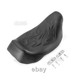 Black Fire Solo Seat For Harley Touring Road King Street Electra Glide 2008-2024