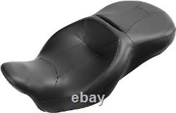 Black Hammock Rider and Passenger Seat Fits Harley Touring Road King Street Glid