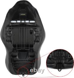 Black Hammock Rider and Passenger Seat Fits Harley Touring Road King Street Glid