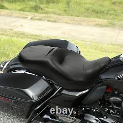 Black Hammock Rider and Passenger Seat Fits Harley Touring Road King Street Glid