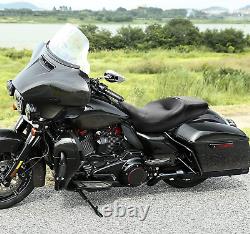 Black Hammock Rider and Passenger Seat Fits Harley Touring Road King Street Glid