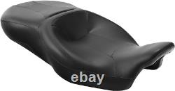 Black Hammock Rider and Passenger Seat for Harley Touring Road King Street Glide