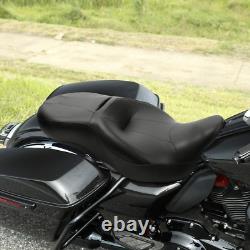 Black Hammock Rider and Passenger Seat for Harley Touring Road King Street Glide