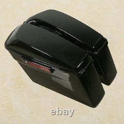 Black Hard Saddlebags Fit For Harley Touring Road Street Glide Special 2014-2022