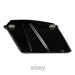 Black Hard Saddlebags W Lids Black Latches for Road King Street Glide 1994-2013